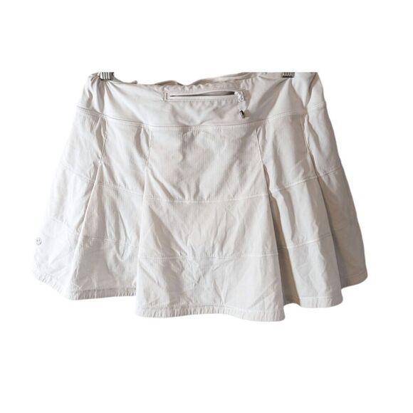 LULULEMON ATHLETICA Pace Rival Skirt In White Size 8 - Picture 3 of 3